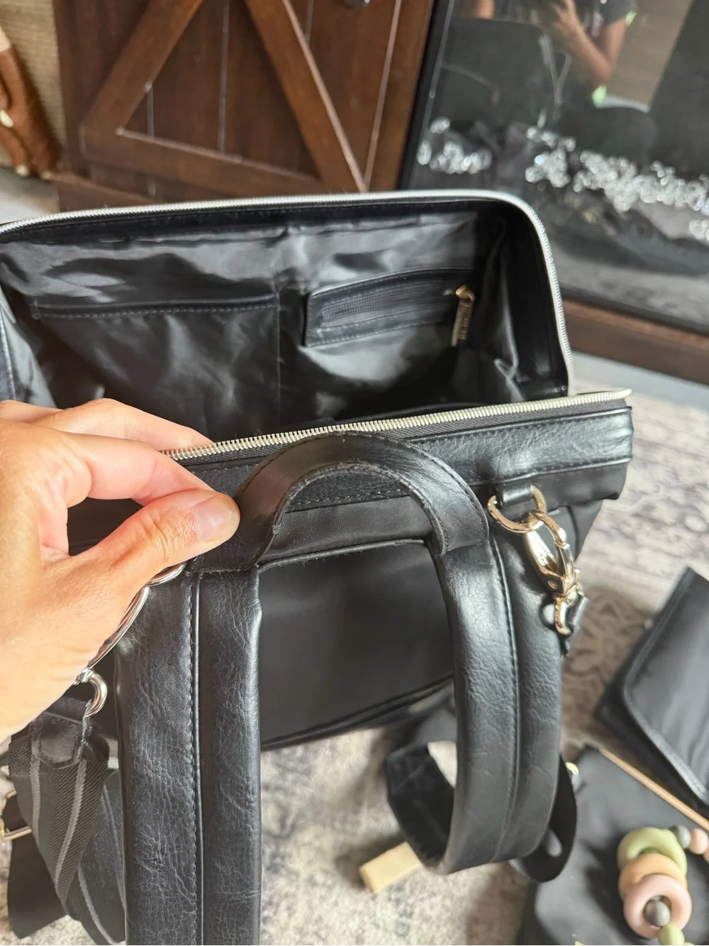 BEIS The Backpack Diaper Bag in Black